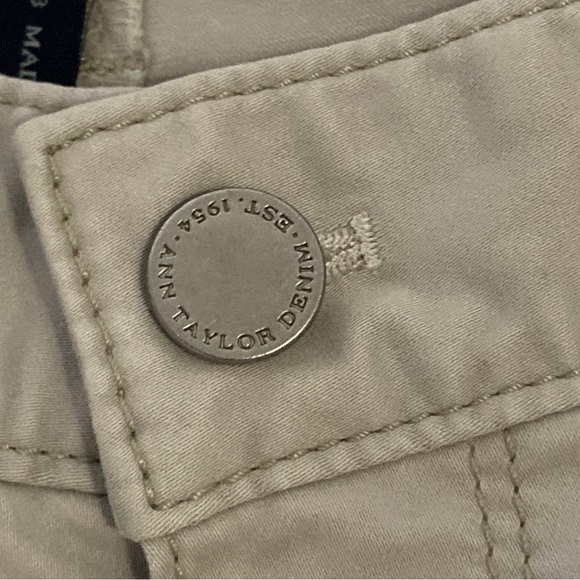 Ann Taylor denim pants Moderm boot Size 8 beige - Picture 10 of 16